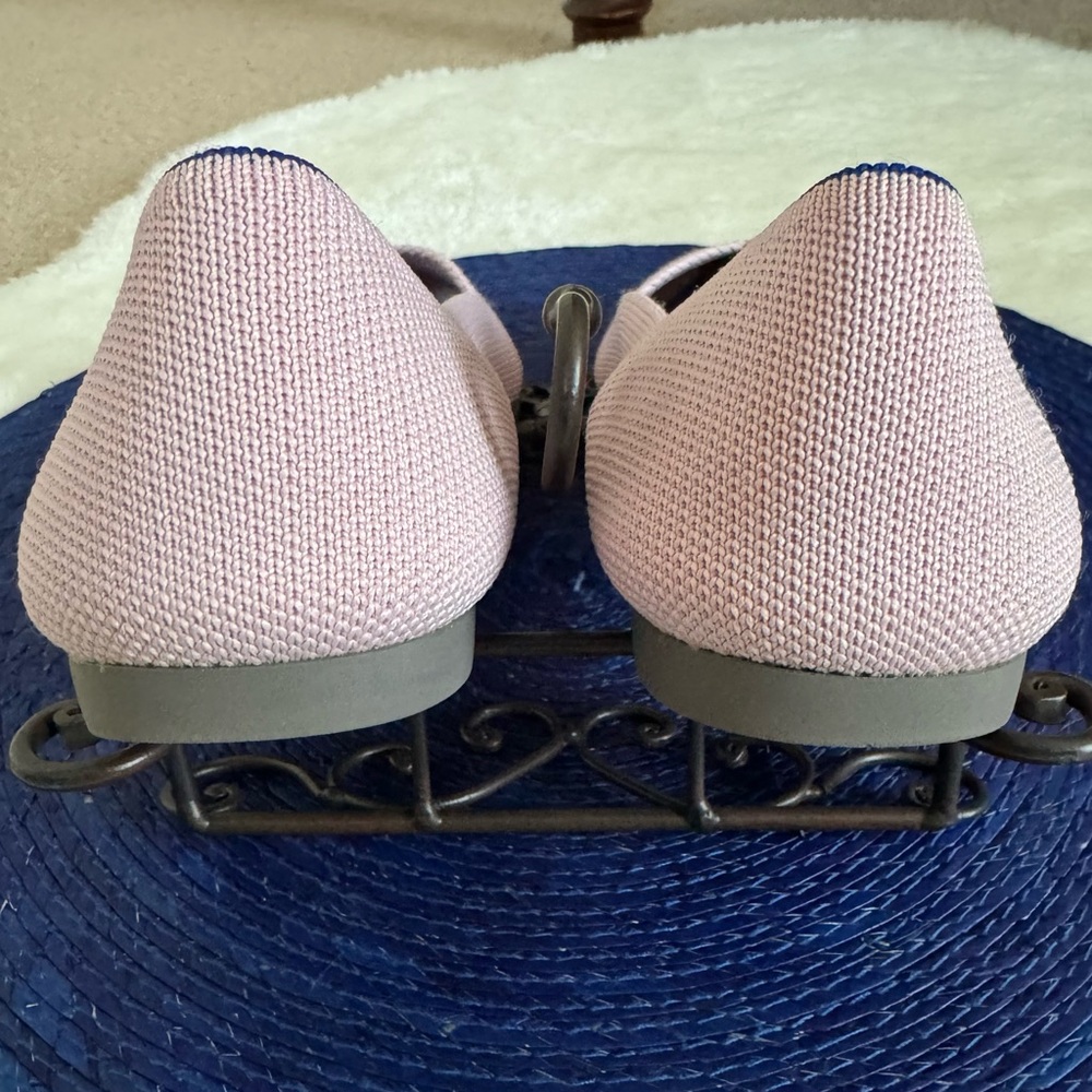 Rothy's “The Point” Light Pink Knit Flats Size 7 - Picture 7 of 10